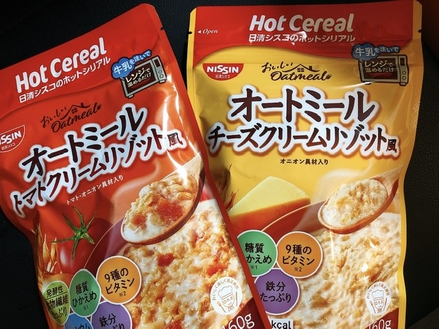 日清シスコのオートミールリゾット風の商品写真